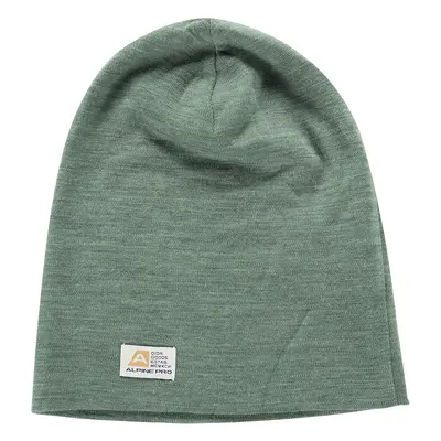 Winter hat made of merino wool ALPINE PRO BEDADE loden frost