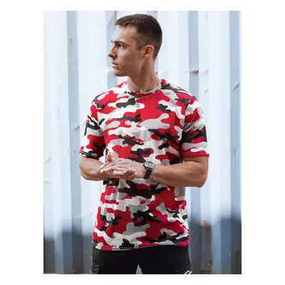 Men's Red Camouflage T-Shirt Dstreet