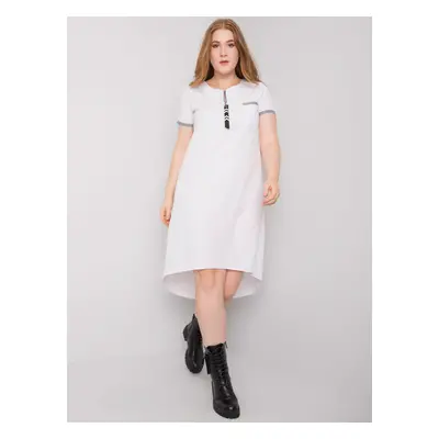 Oversized white cotton dress