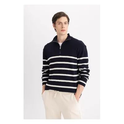 DEFACTO Standard Fit Turtleneck Thessaloniki Fabric Sweater