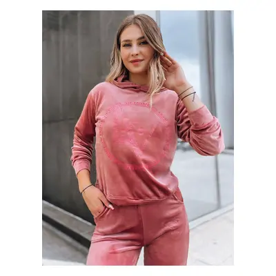 Women's VIP PRIVATE pink velvet set Dstreet