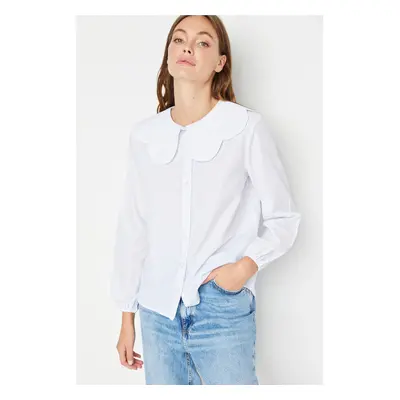 Trendyol Ecru Collar Detailed Shirt