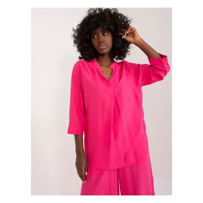 Fuchsia loose shirt blouse SUBLEVEL