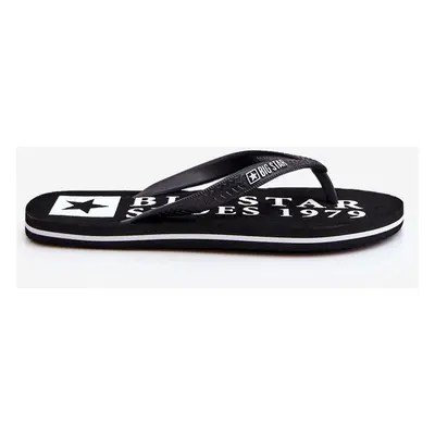 Men's lightweight flip-flops Big Star LL174444 Black