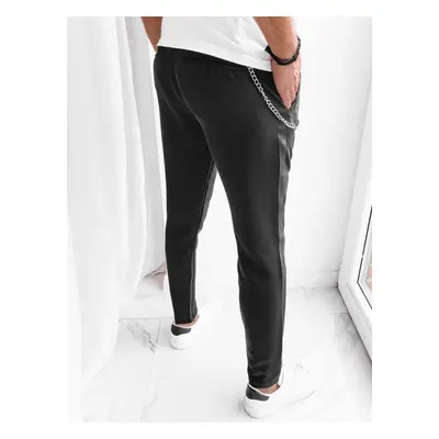 Men's Casual Trousers Black Dstreet