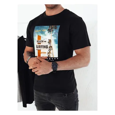 Men's T-shirt with black Dstreet print