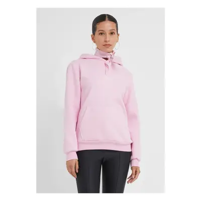 Women's hoodie Babe Wording Ladies Fluffy pink