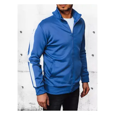 Dstreet Men's Blue Zip-Up Sweatshirt