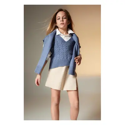 DEFACTO Girl V Neck Sweater