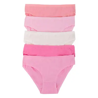 Women's pink cotton panties 5-pack