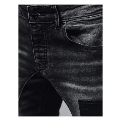 Men's Black Denim Dstreet Pants