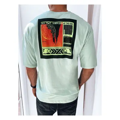 Men's T-shirt with mint print Dstreet