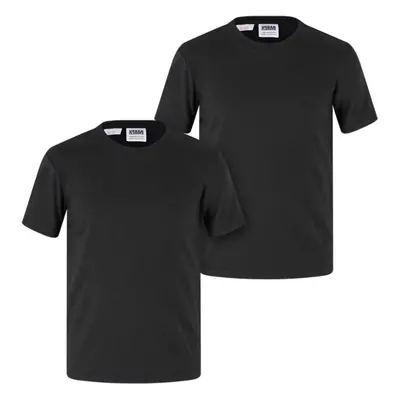 Girls' Stretch T-shirt Jersey 2-pack black+black