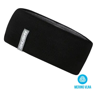 Ladies merino headband husky Merband black