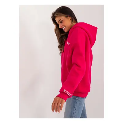 Fuchsia women's oversize hoodie