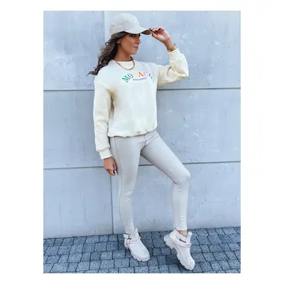 MONACO ladies oversize sweatshirt cream Dstreet