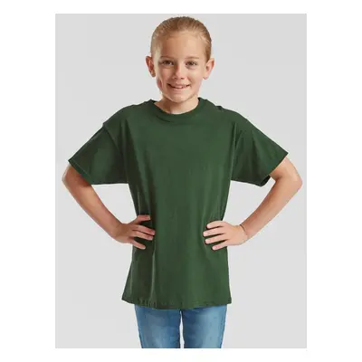 Green T-shirt for Children Original Fruit of the Loom