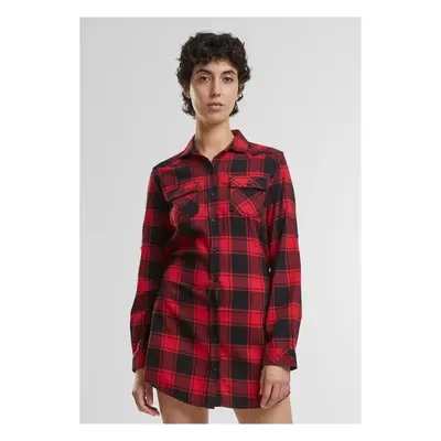 Women's long shirt Lucy - red/black