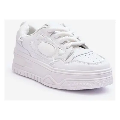 Women's platform sneakers white Finos