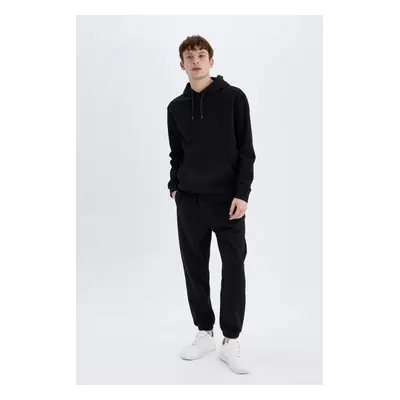 B6155AX/BK81 Defacto Men's Tracksuit Bottom BLACK