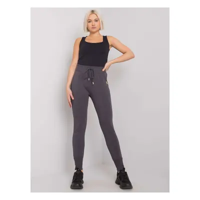 Graphite sweatpants with pockets Naomi RUE PARIS