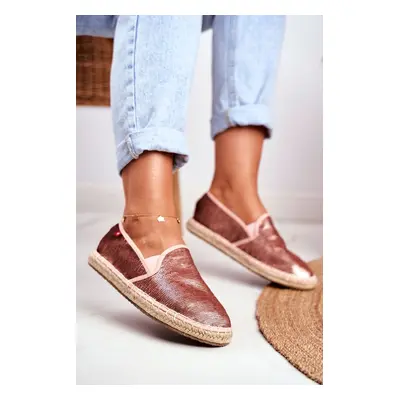 Női Espadrilles Fonott Sole Pink Big Star DD274A163