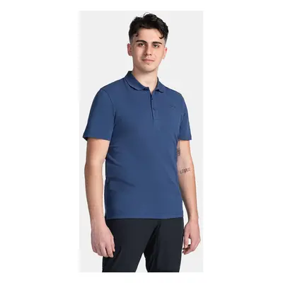 Men's cotton polo shirt KILPI VILAR-M Dark blue