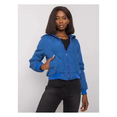 Women's short jacket with Larah quilting - blue