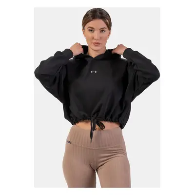 NEBBIA Loose crop hoodie Iconic