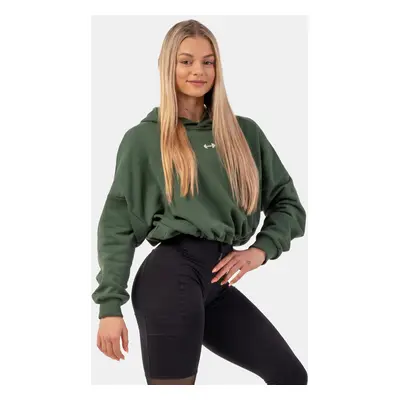 NEBBIA Loose crop hoodie Iconic