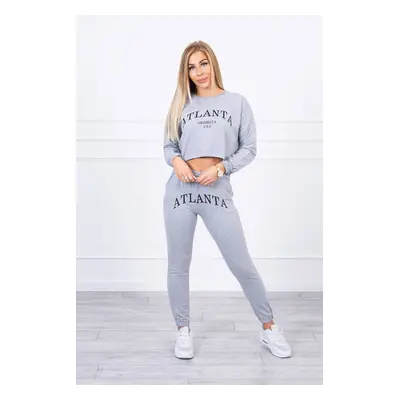 Set with gray Atlanta print