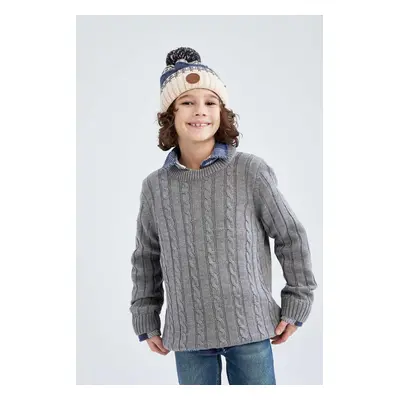 DEFACTO Boy's Crew Neck Sweater