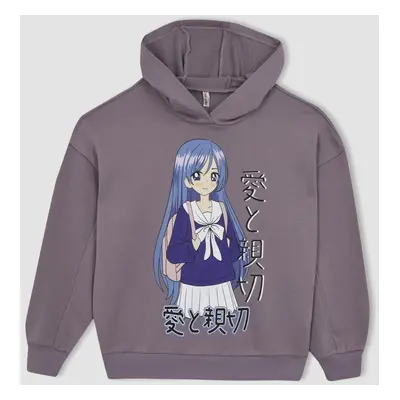 DEFACTO Girl Oversize Fit Hooded Sweatshirt