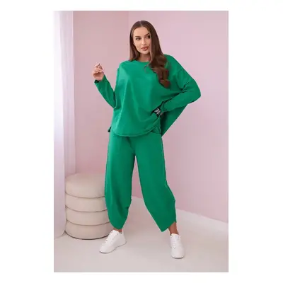 Cotton tracksuit green