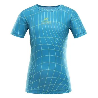 Children's quick-drying T-shirt ALPINE PRO BASIKO neon atomic blue variant PA