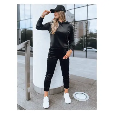 Women's black velour set SO COMFY Dstreet