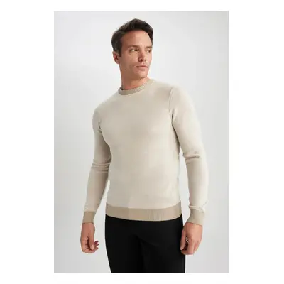 DEFACTO Standard Fit Regular Cut Crew Neck Knitwear Sweater