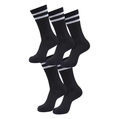 Double Stripe 5-Pack socks black/white