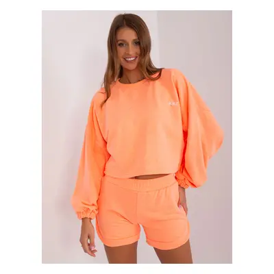 Fluo Orange Women's Two-Piece Tracksuit