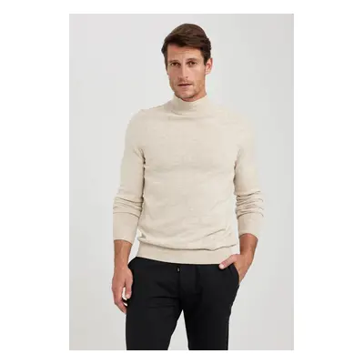 DEFACTO Slim Fit Slim Fit Half Turtleneck Basic Plain Knitwear Sweater