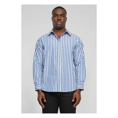 Men's shirt Striped Summer white/blue