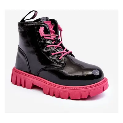 Insulated patented children's shoes Big Star Black and Pink