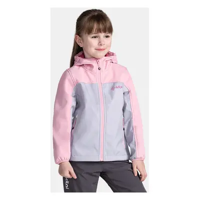 Girl's softshell jacket Kilpi RAVIA-J Light pink