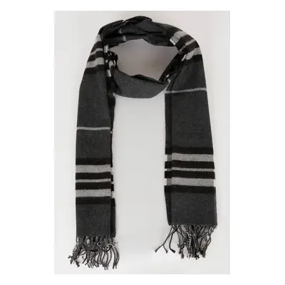 DEFACTO Men's Plaid Woven Scarf