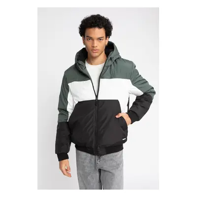 DEFACTO Slim Fit Hooded Fleece Lined Coat