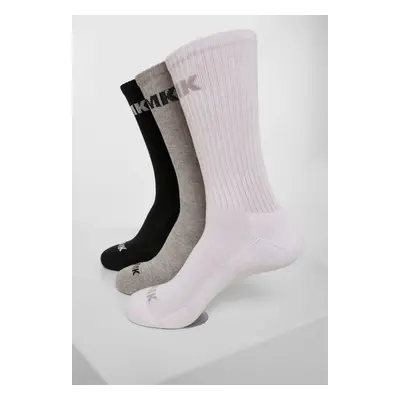 AMK 3-Pack Socks Black/Grey/White