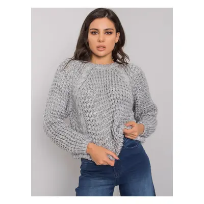 RUE PARIS Classic gray sweater