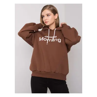 Brown padded sweatshirt