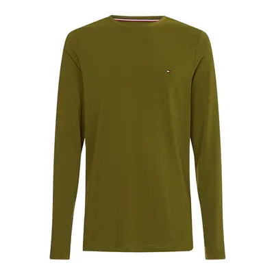 Tommy Hilfiger T-shirt - STRETCH SLIM FIT LONG SLEEVE TEE green