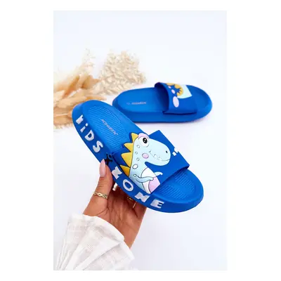 Children's foam slippers Dinosaur Blue Dario